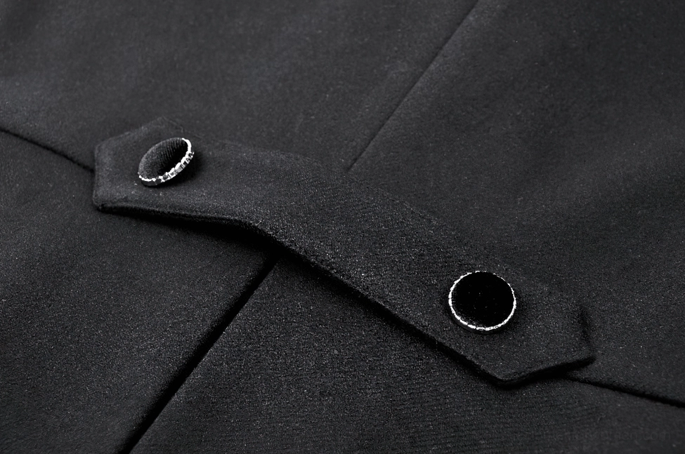 Black cat ear gothic coat alternative fashion winter wear styling