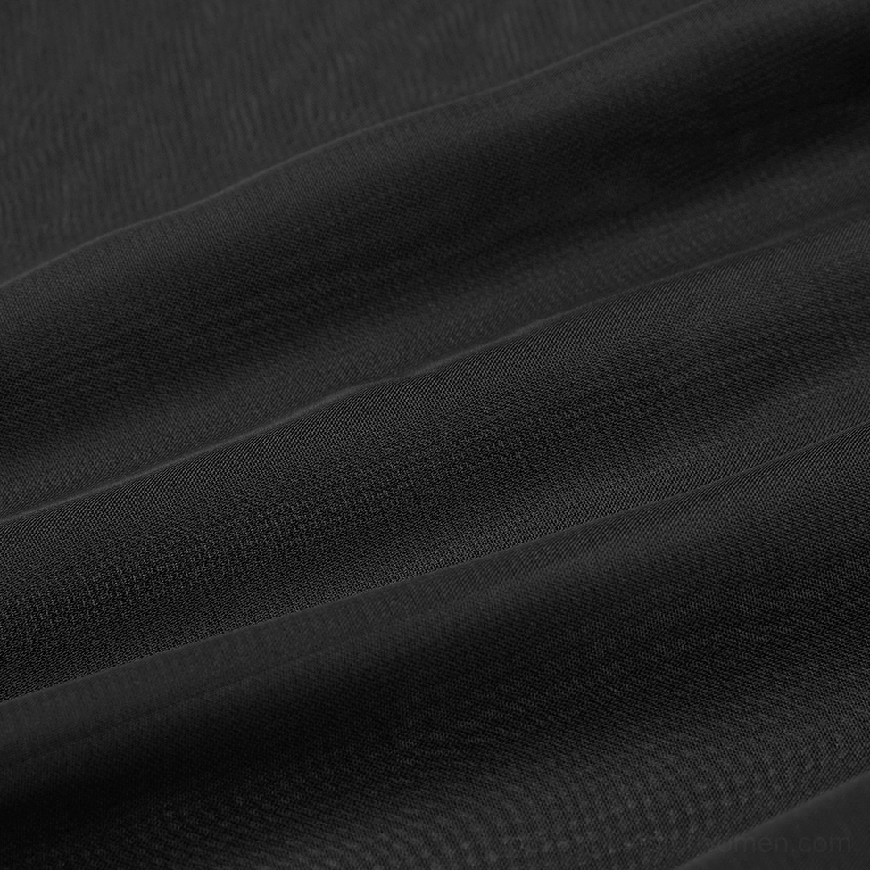 Black chiffon fabric texture close-up - sheer gothic overlay drape