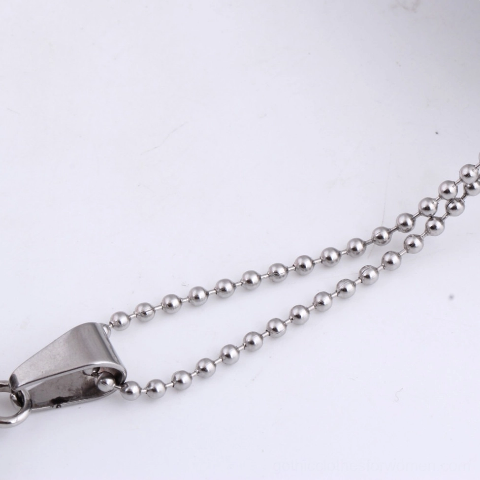 Black crystal dragon claw gothic pendant necklace full product lay-flat view with chain