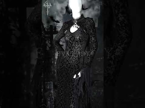 Victorian gothic black lace bolero with velvet gown in atmospheric graveyard scene, dark moody lighting and burnout floral fabric