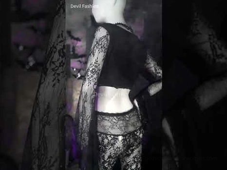 Black lace flare pants styling inspiration – gothic outfit with sheer trousers and cropped top