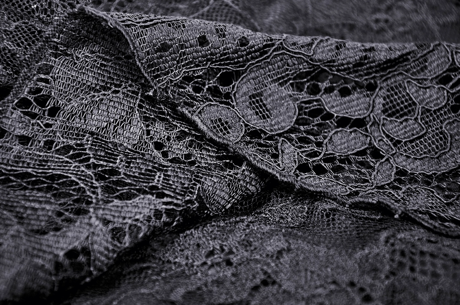Black lace victorian gothic dress full-body styling shot with dark aesthetic accessories