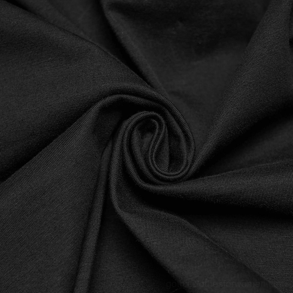 Black spider web gothic camisole product shot showing overall design and distressed pattern on dark fabric