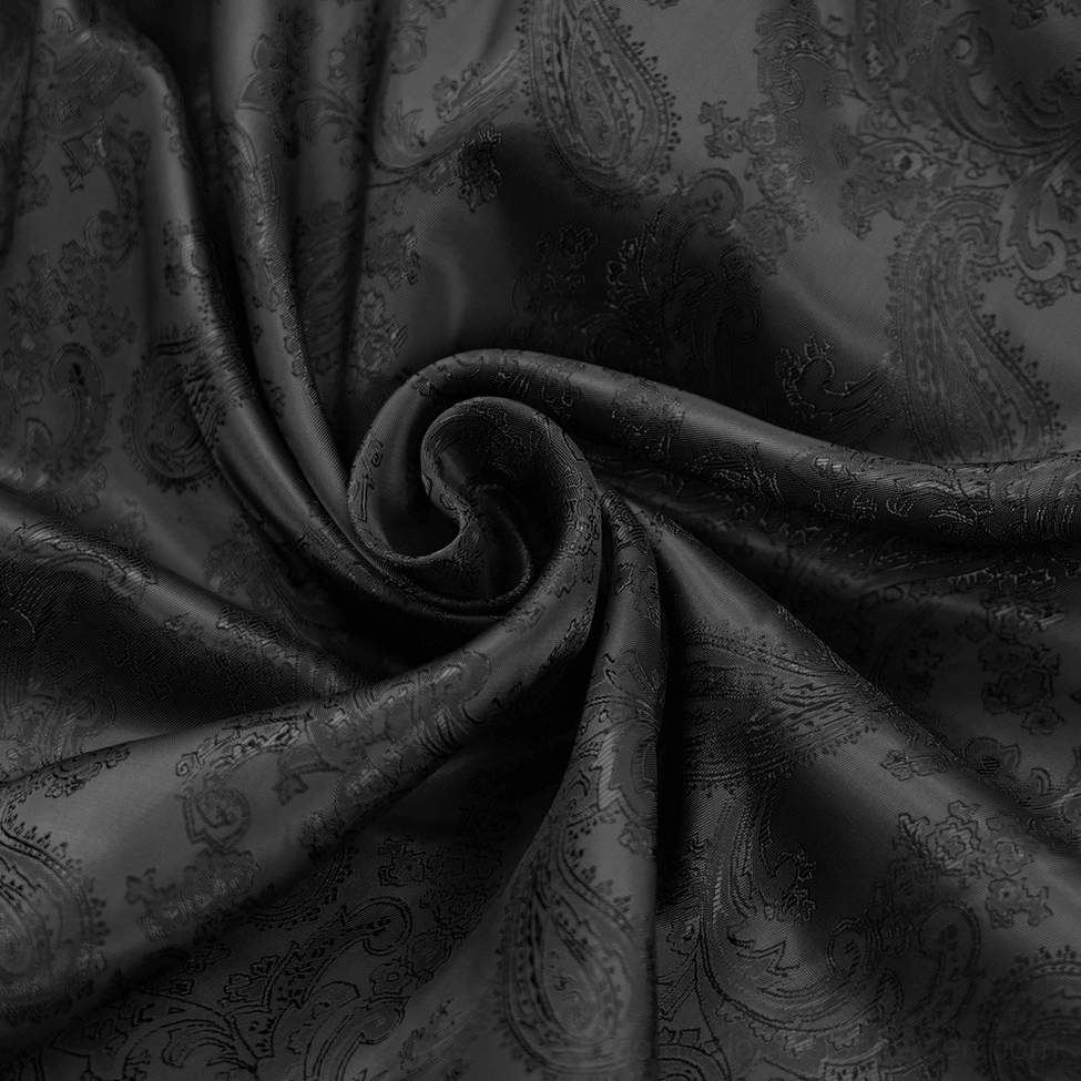 Product shot of black gothic lace maxi dress showing full silhouette, bell sleeves, front lace-up design, and overall Victorian aesthetic
