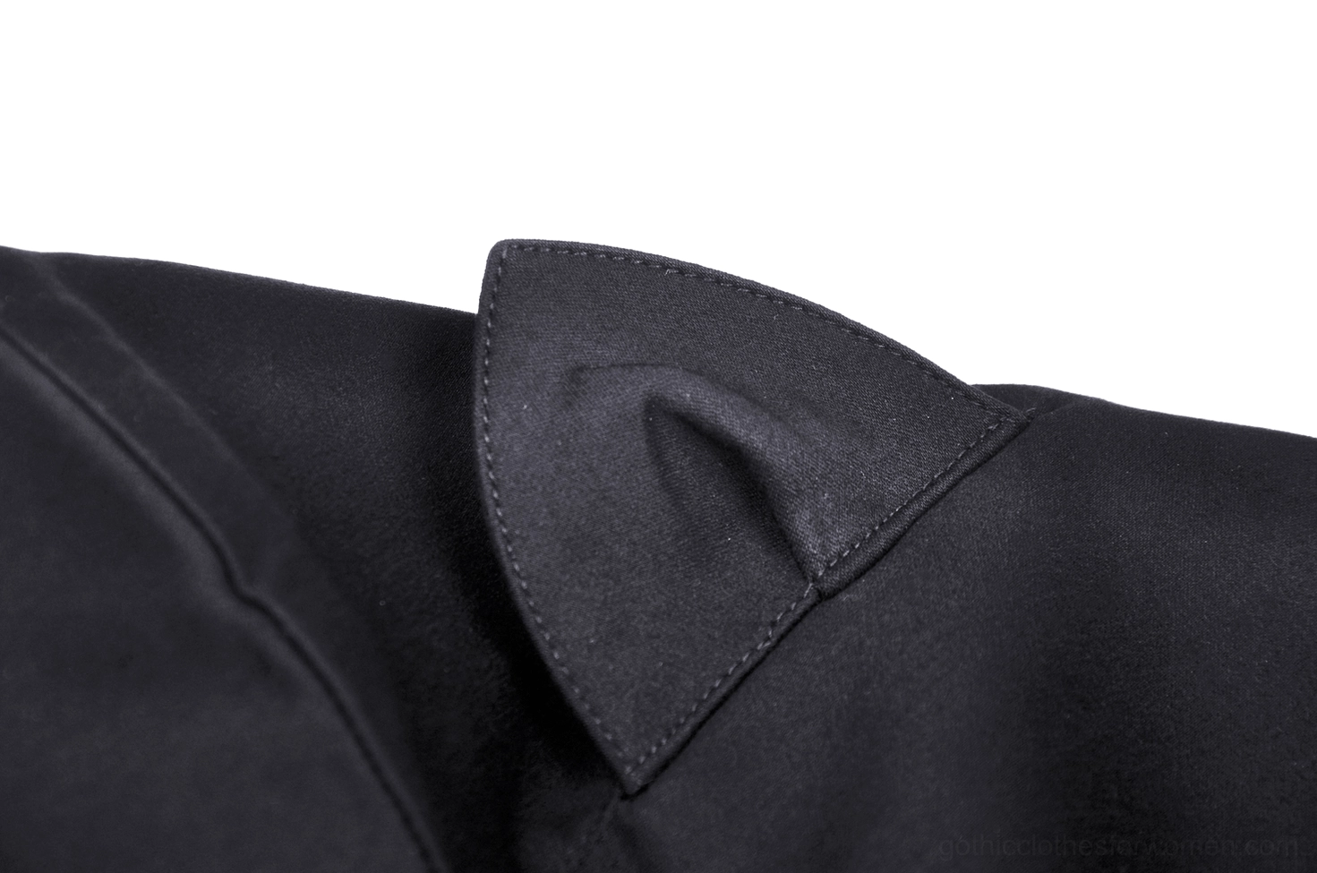Detachable heart tail accessory for gothic crop top - separate product detail shot