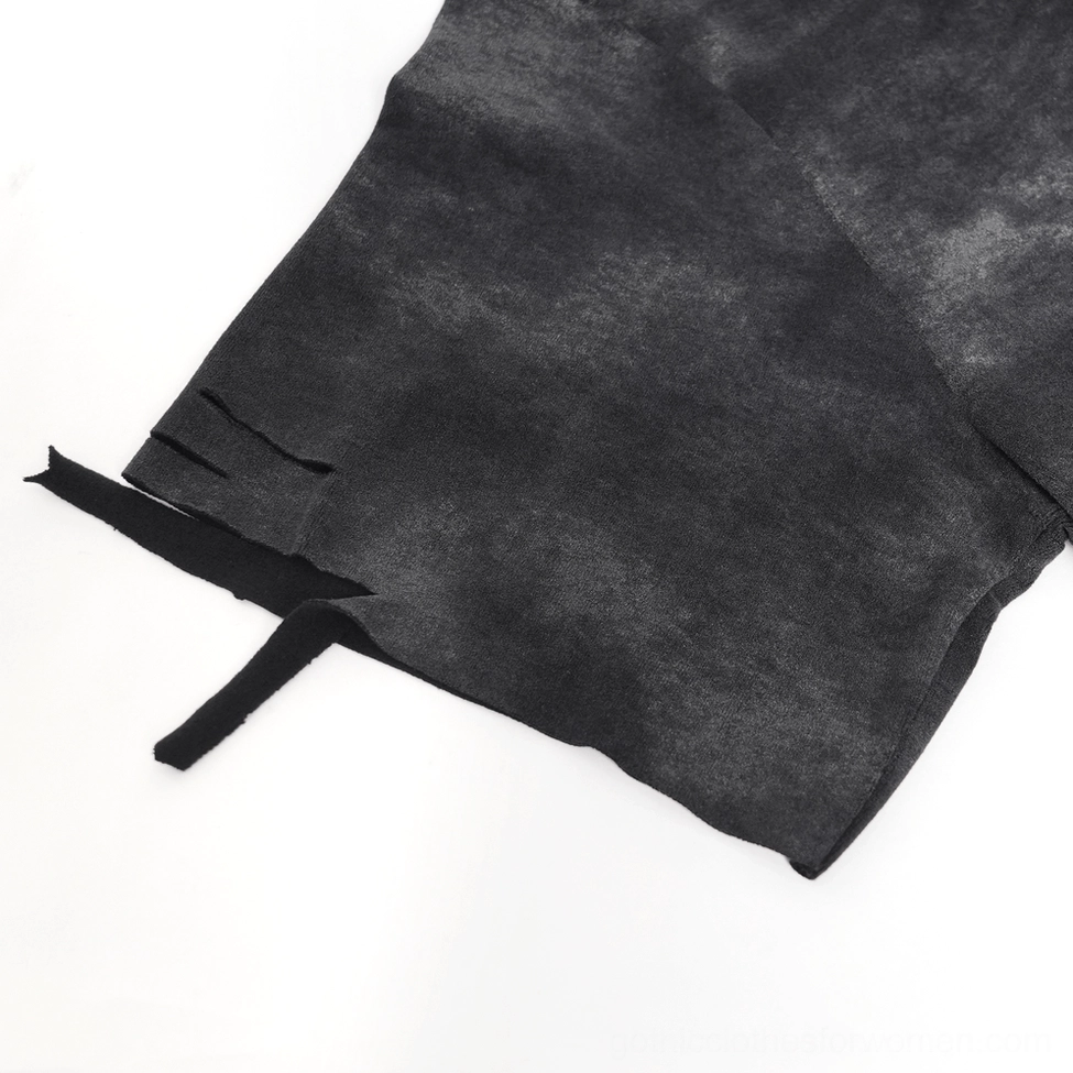 Styling inspiration for black distressed demon graphic gothic t-shirt worn with alternative accessories
