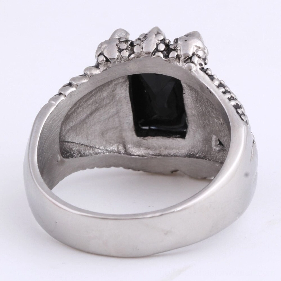 Dragon claw ring interior bottom perspective back inlay gem setting gothic