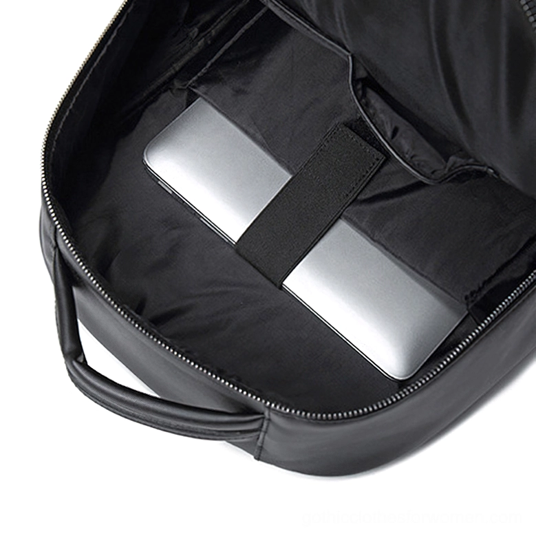 Gothic Backpack Back View - Reinforced Padded Shoulder Straps, Durable Nylon Lining, and Comfortable Carrying System