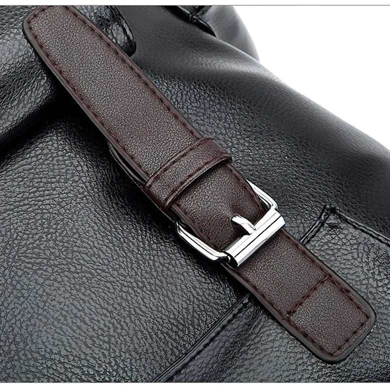 Black gothic backpack front zippered pocket detail perfect for smartphone and daily essentials storage