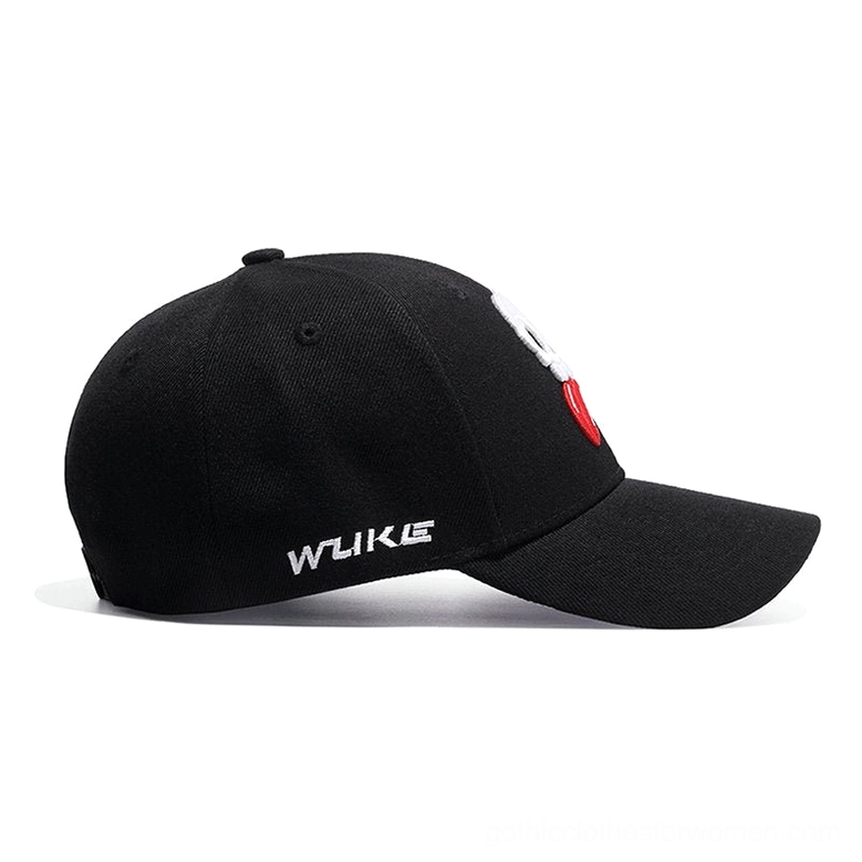 Alternative skull cap back three-quarter view - WLIKE branding and partial tongue embroidery visible