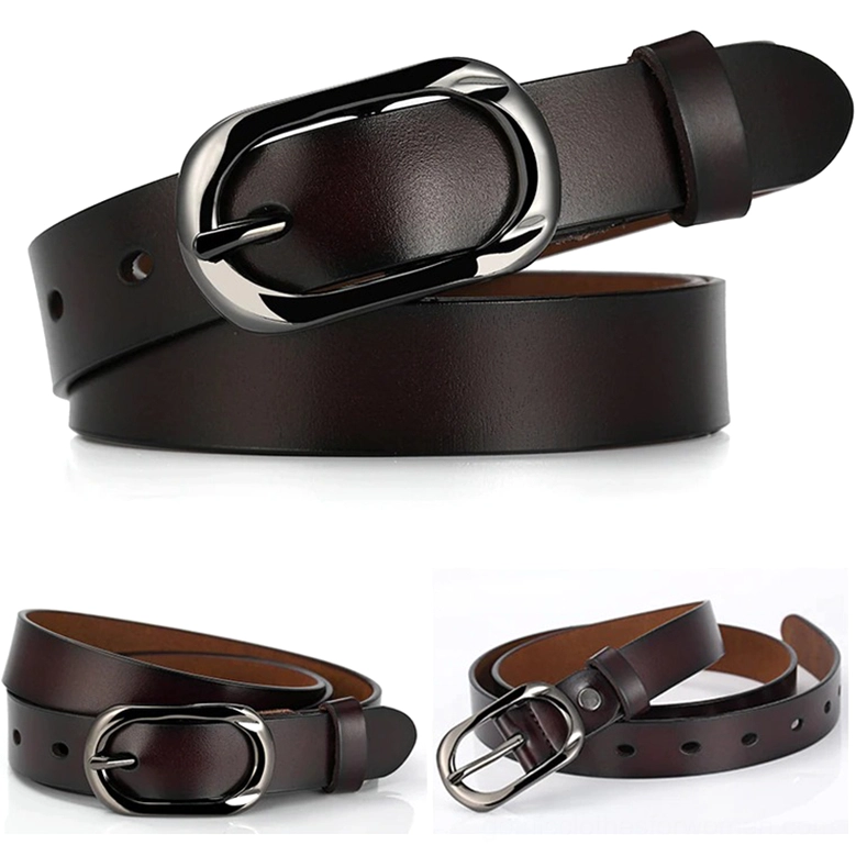 Gothic pin buckle belt leather texture and metal hardware detail study