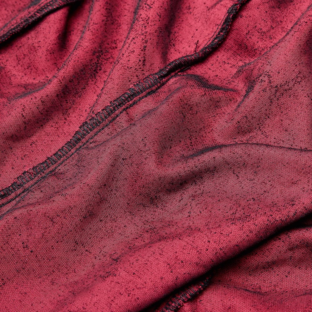 Gothic velvet blouse cuff and sleeve detail with elastic lace trim and gathering