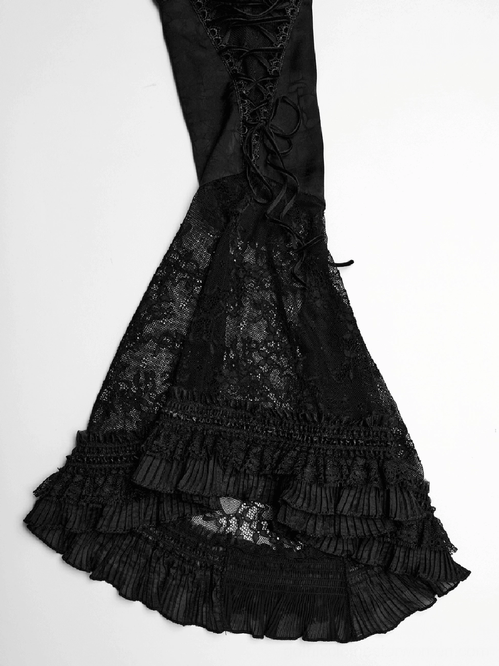Gothic blouse shoulder and sleeve construction showing architectural bubble sleeve silhouette