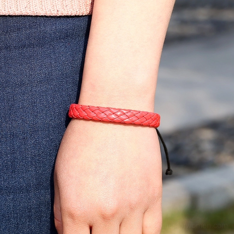 Black and earth tone braided leather gothic bracelets paired styling inspiration