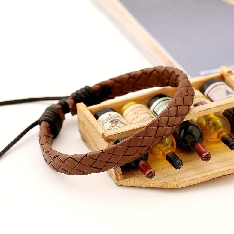 Gothic bracelet in layered wrist styling with other alternative fashion accessories