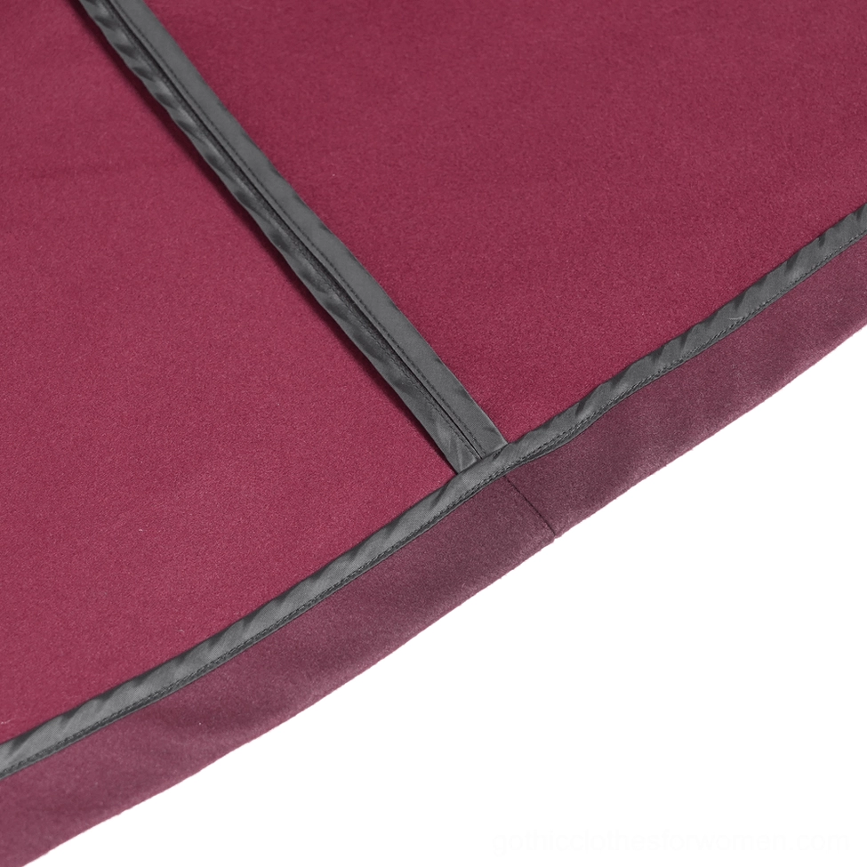 Gothic cloak faux fur hood trim close-up showcasing plush texture and romantic goth aesthetic