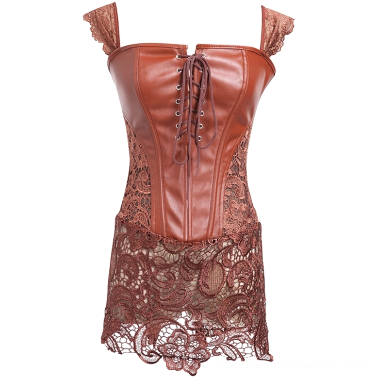 Black and red corset dress style comparison, gothic fashion variation view