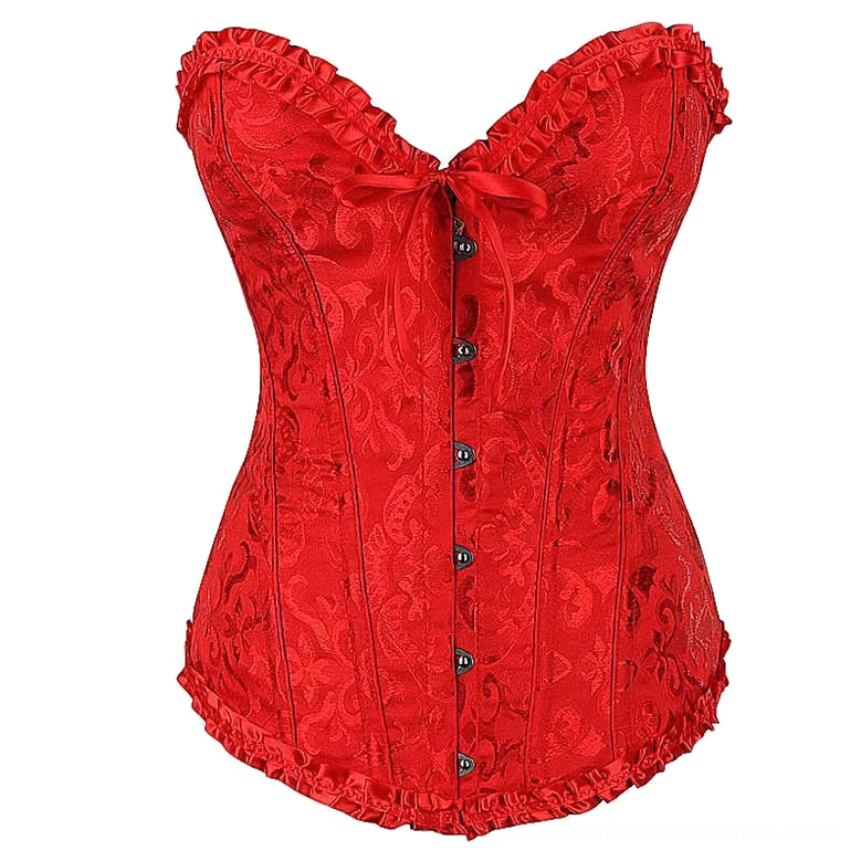 Gothic corset structured silhouette waist shaping back lace detail