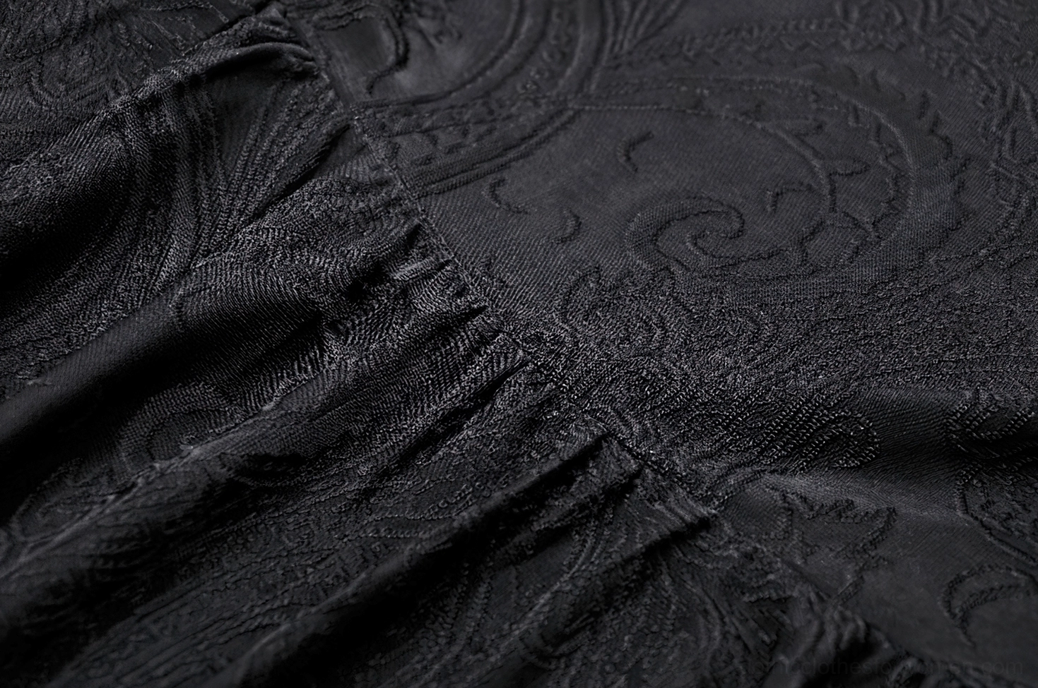 Black gothic dress sleeve and lace detail - flared bell sleeve with intricate lace trim