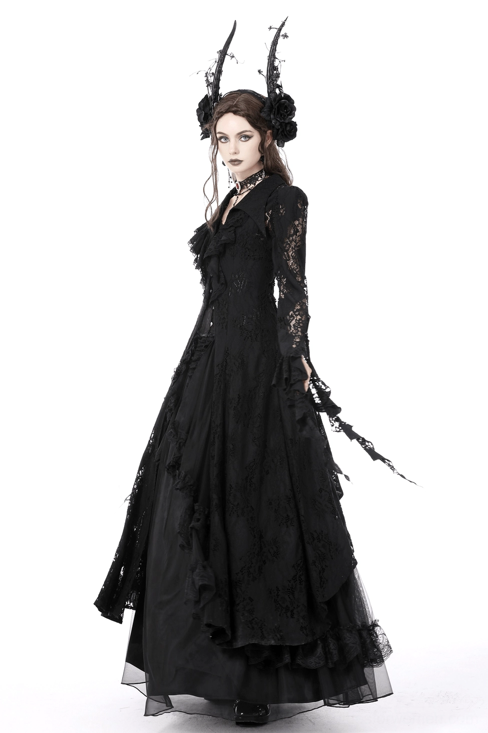 Black lace gothic cape care and maintenance instructions for longevity