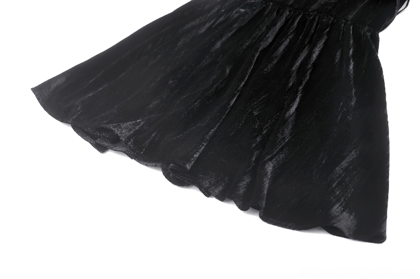 Gothic lace dress styled with alternative fashion accessories and platform boots
