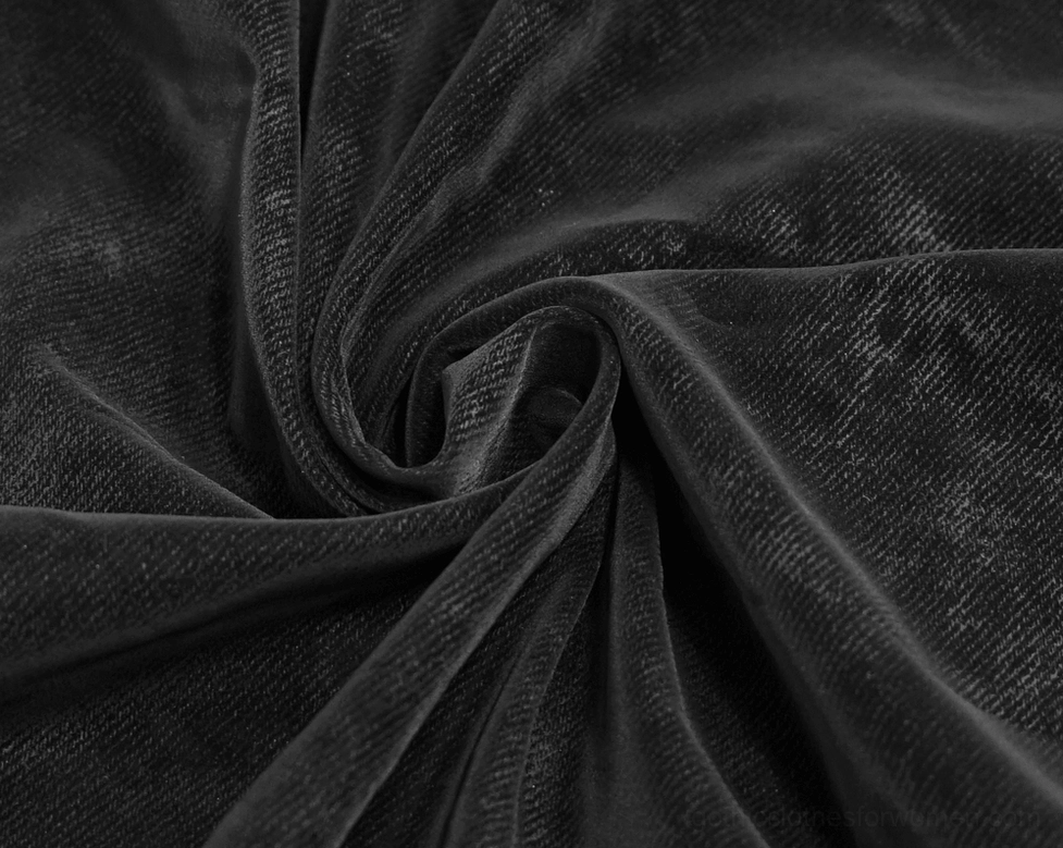 Gothic black maxi dress featuring off-shoulder neckline, fitted body, and dramatic high side slit detail