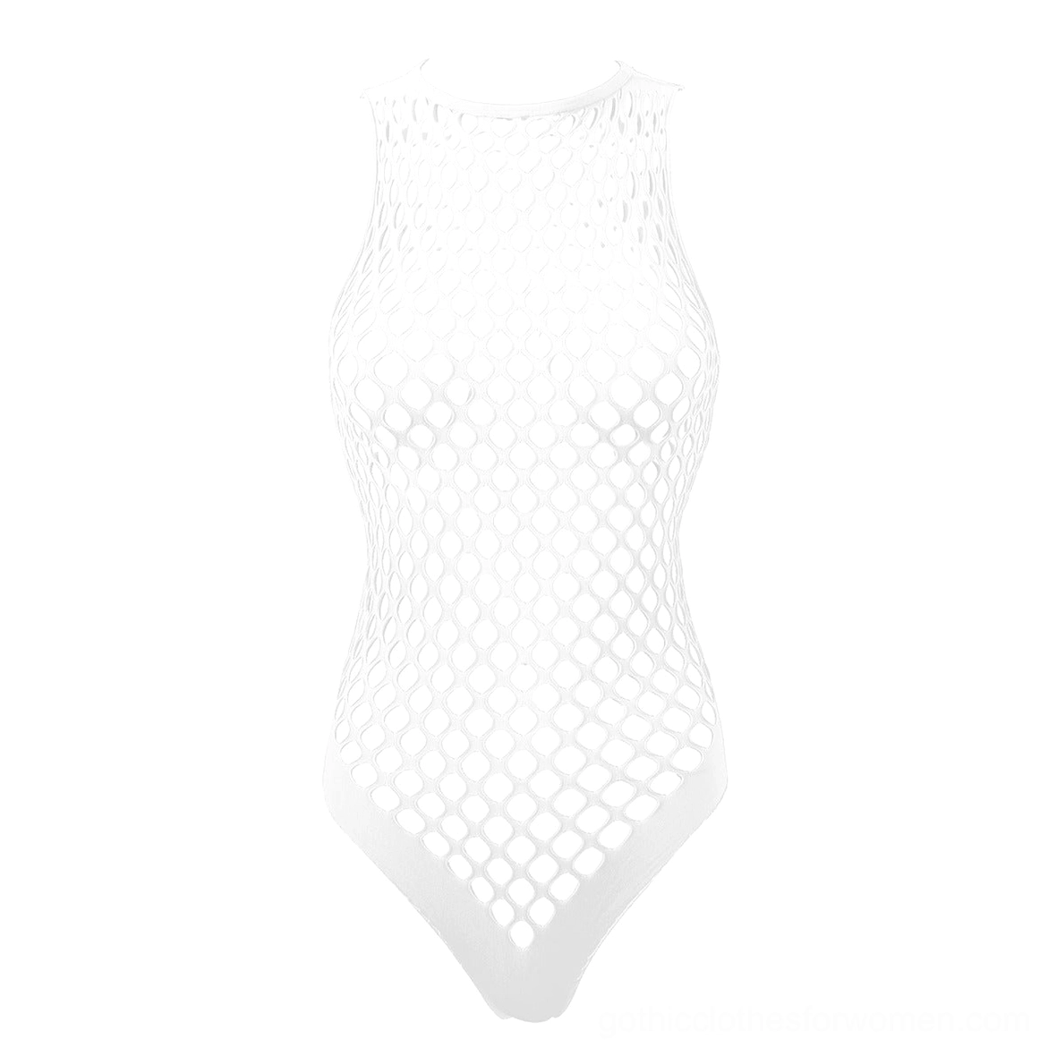 Gothic mesh bodysuit color variation black purple blue showcase