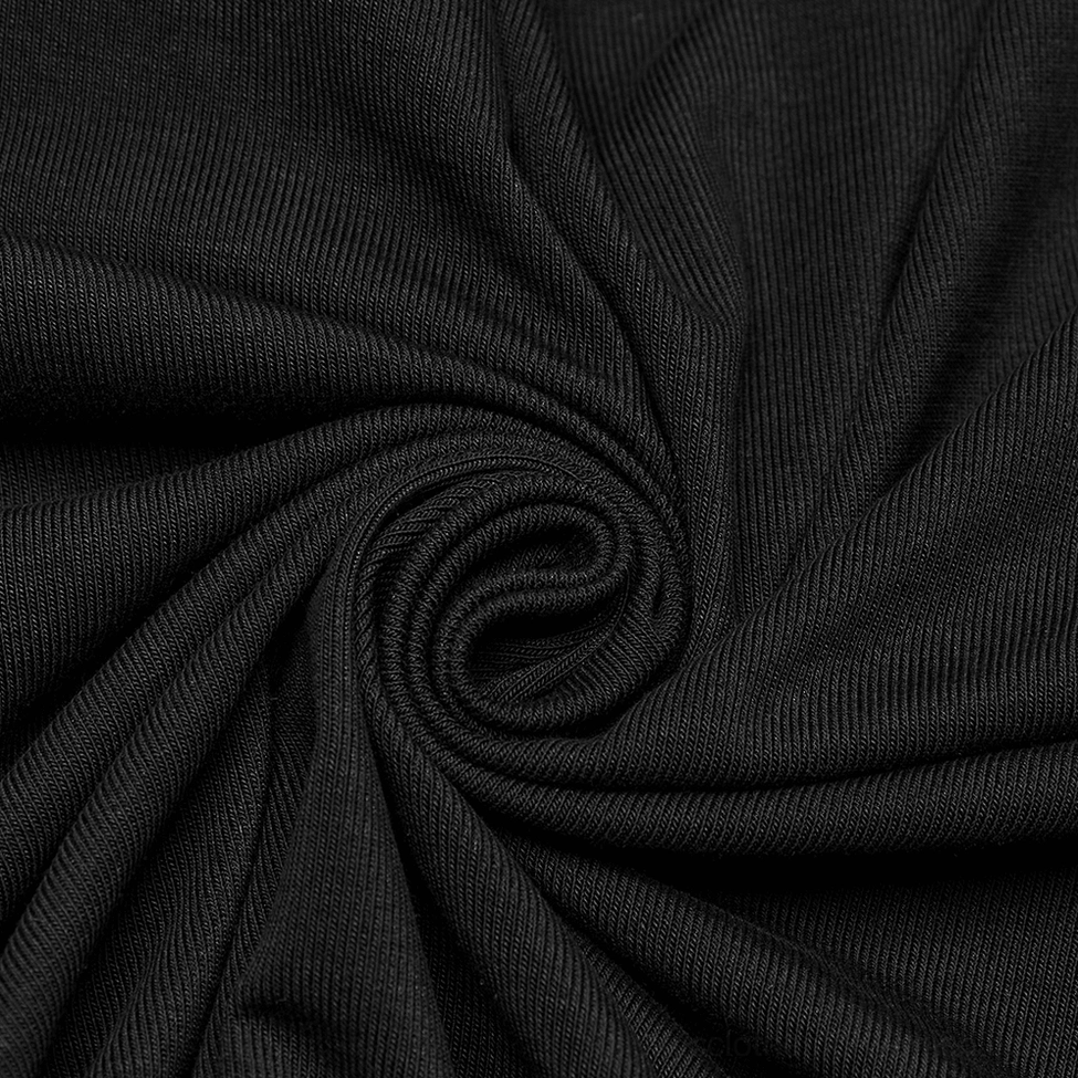 Black gothic mesh off-shoulder top styling detail with accessories