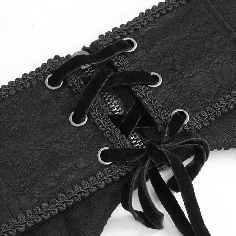 Gothic punk corset belt artistic styled shot highlighting the fusion of industrial gothic and punk aesthetics