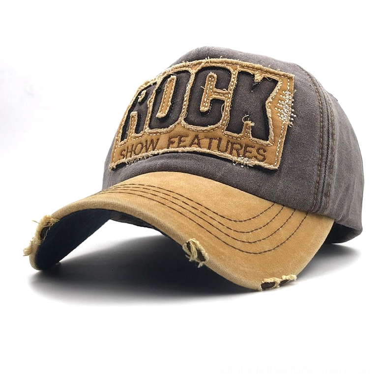 Premium cotton rock embroidered snapback cap dark goth fashion style