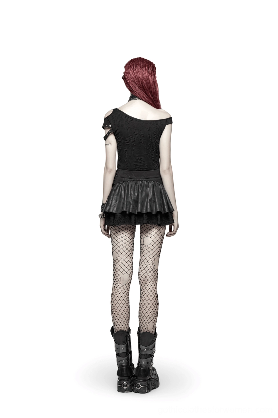 Black gothic skirt alternative styling view with alternative fashion aesthetic inspiration
