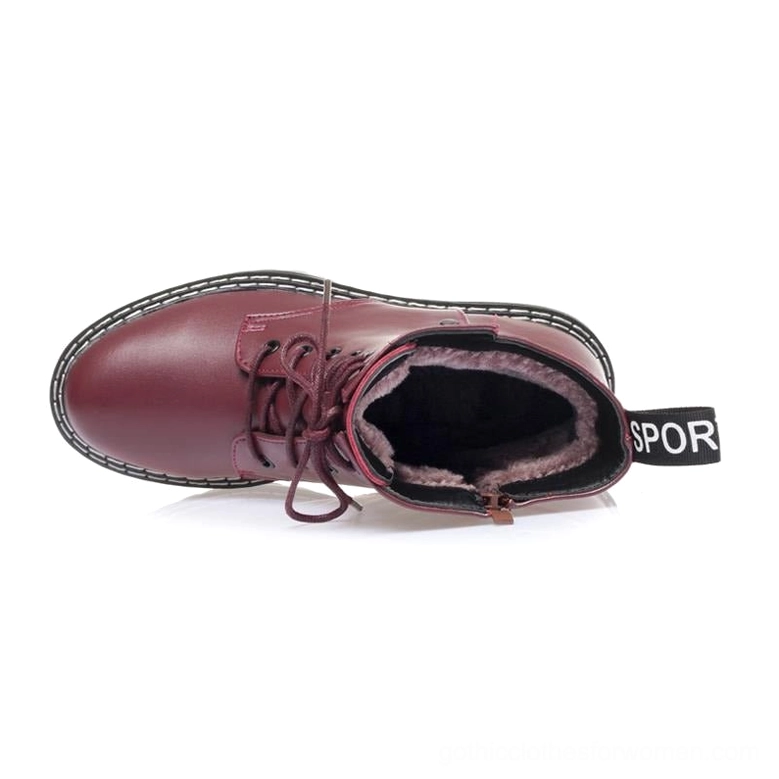 Genuine cow leather texture detail on gothic combat boot showing leather quality and patina