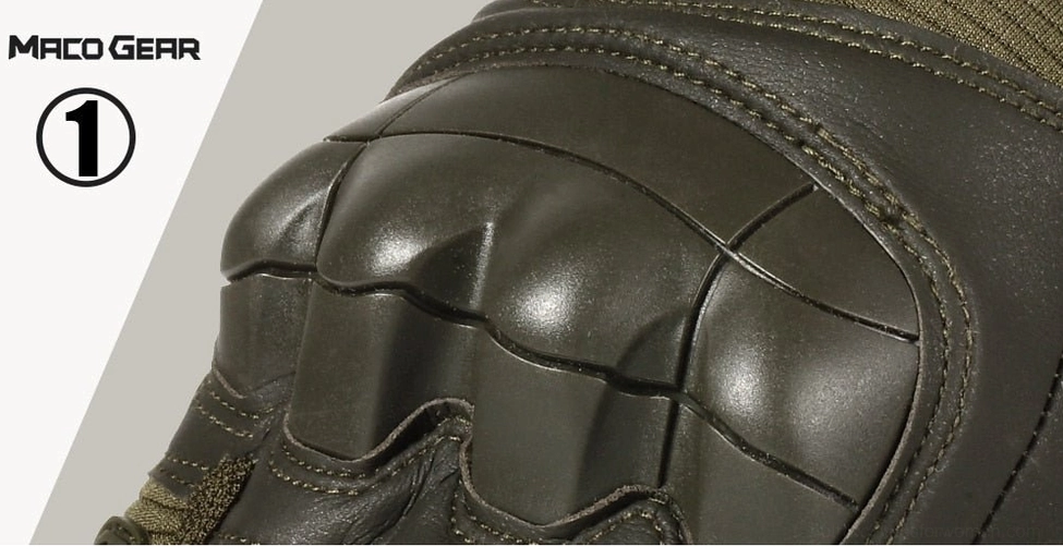 Durable tactical combat gloves with microfiber base and reinforced knuckle protection