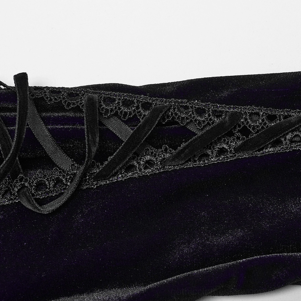 Purple gradient velvet gothic dress full-length rear view showing silhouette and hem construction