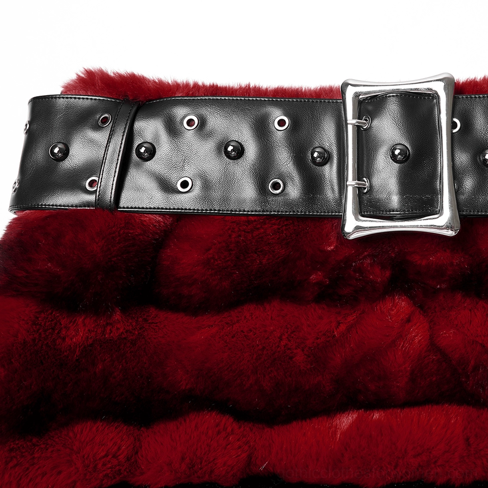 Studded black leather belt close-up showing silver metal square buckle and metal eyelets