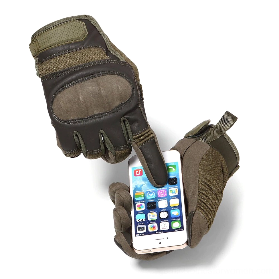 Tactical gloves sizing and fit guide with measurement specifications for all sizes