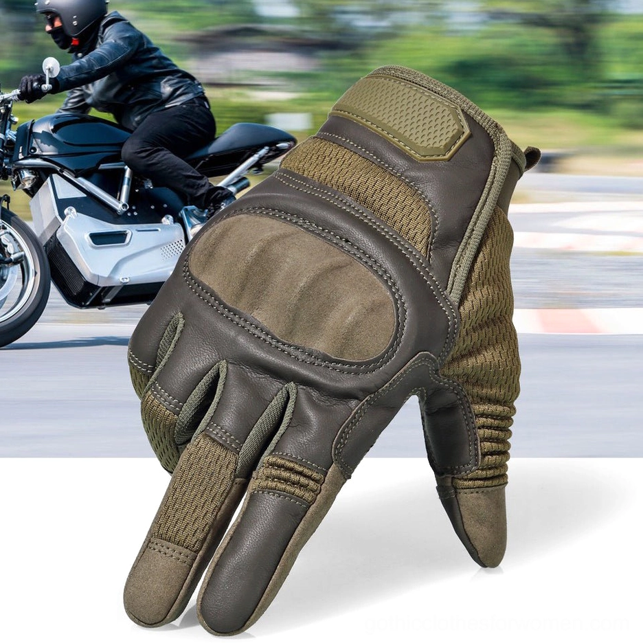 Tactical gloves wearing demonstration airsoft combat and outdoor activity performance
