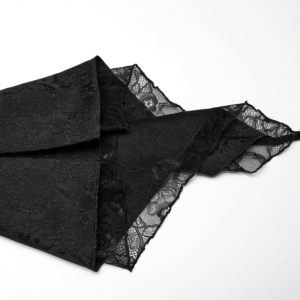Victorian gothic high-low tailcoat full length flat lay product display