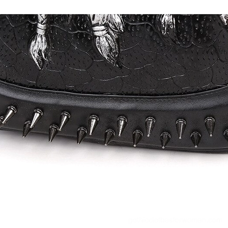 Full backpack profile demonstrating softback design and 3D embossed skull depth effect