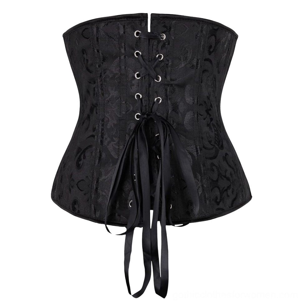 Vintage gothic lace-up corset styling demonstration with authentic Victorian-inspired silhouette