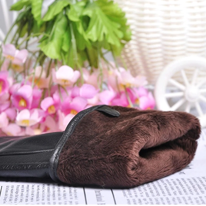 Women's genuine leather gothic gloves all colors collection, black red gray camel brown